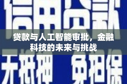 图木舒克贷款与人工智能审批，金融科技的未来与挑战