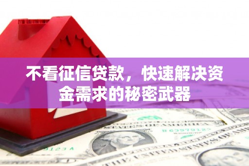 图木舒克不看征信贷款，快速解决资金需求的秘密武器