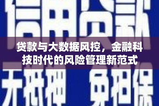 图木舒克贷款与大数据风控，金融科技时代的风险管理新范式