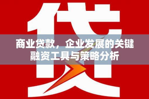 图木舒克商业贷款，企业发展的关键融资工具与策略分析