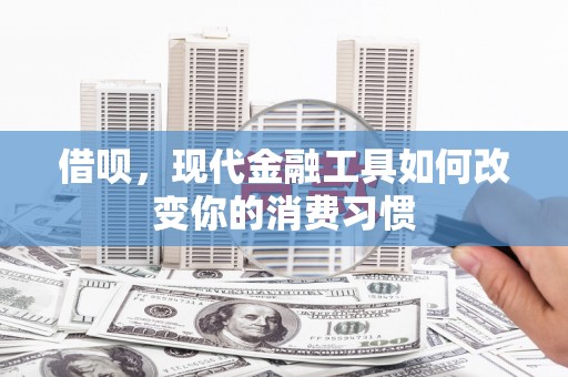 图木舒克借呗，现代金融工具如何改变你的消费习惯