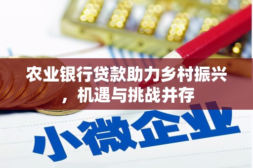 图木舒克农业银行贷款助力乡村振兴，机遇与挑战并存