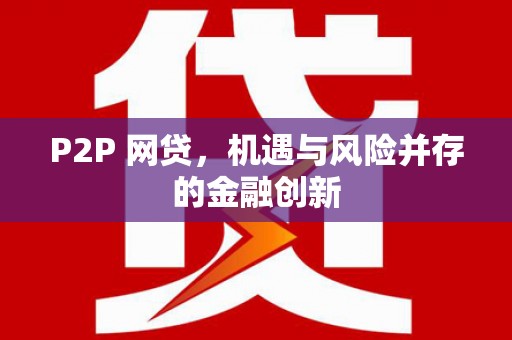 图木舒克P2P 网贷，机遇与风险并存的金融创新