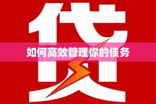 图木舒克如何高效管理你的债务