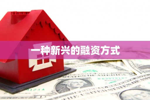 图木舒克一种新兴的融资方式